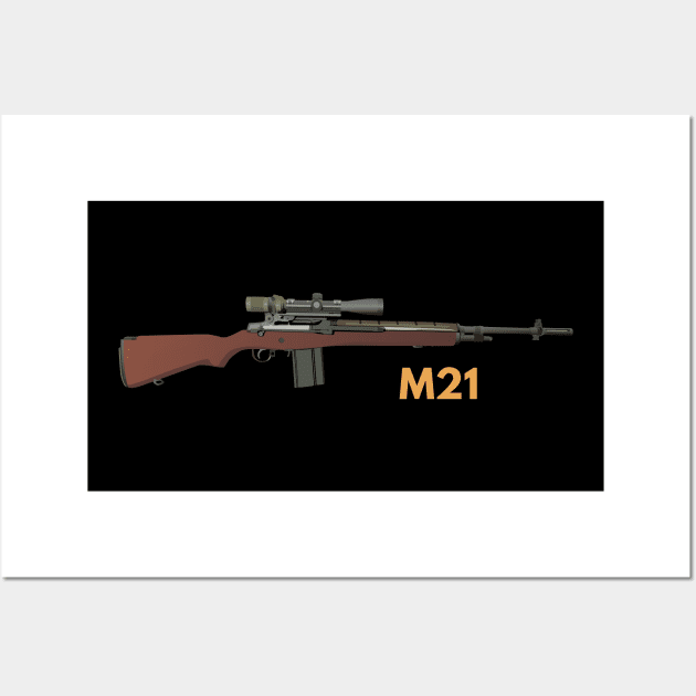 M21 Sniper Rifle Wall Art by NorseTech